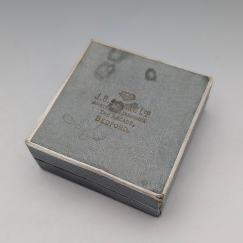 1975年 英国ヴィンテージ 純銀製 大型ロケットペンダント 純銀ネックレス付き 計29.5g 箱入り Nathan Brothers